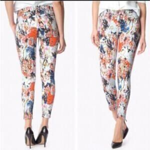 7 For All Mankind Floral Haze Crop‎ Ankle Size 27